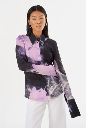 ALZINA | Printed Long Sleeve Shirt