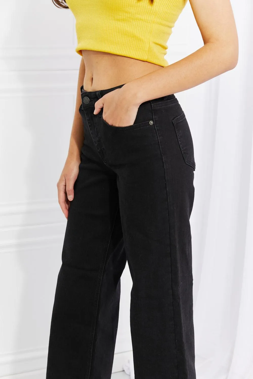 Amanda Midrise Wide Leg Denim