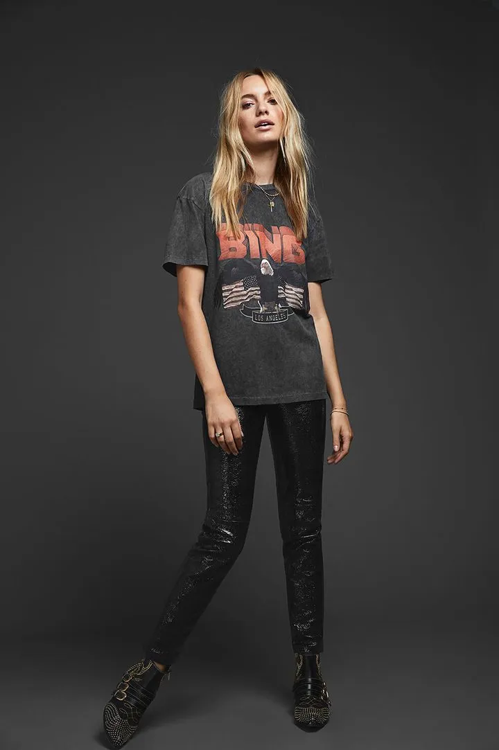 Anine Bing - Vintage Bing Tee in Black