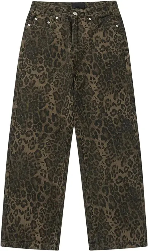 August  Leopard Jeans