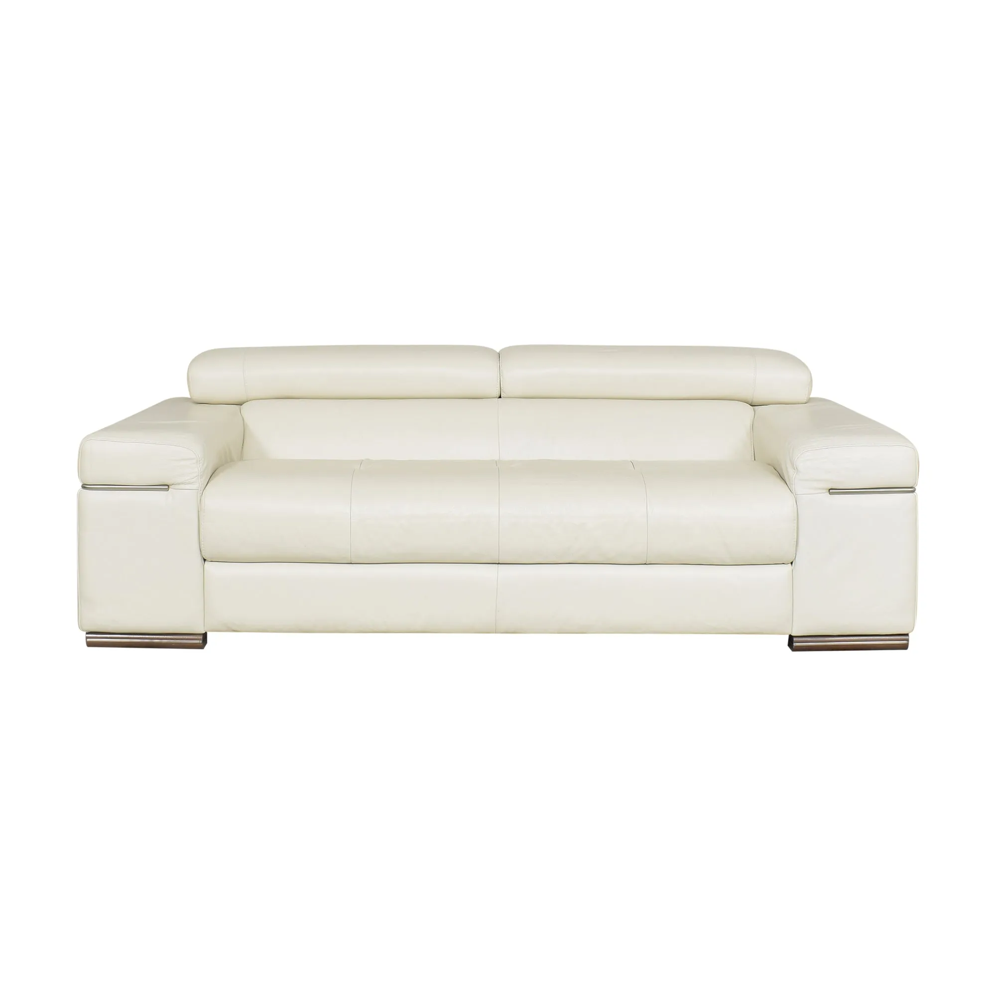 AVANA TAUPE LEATHER SOFA