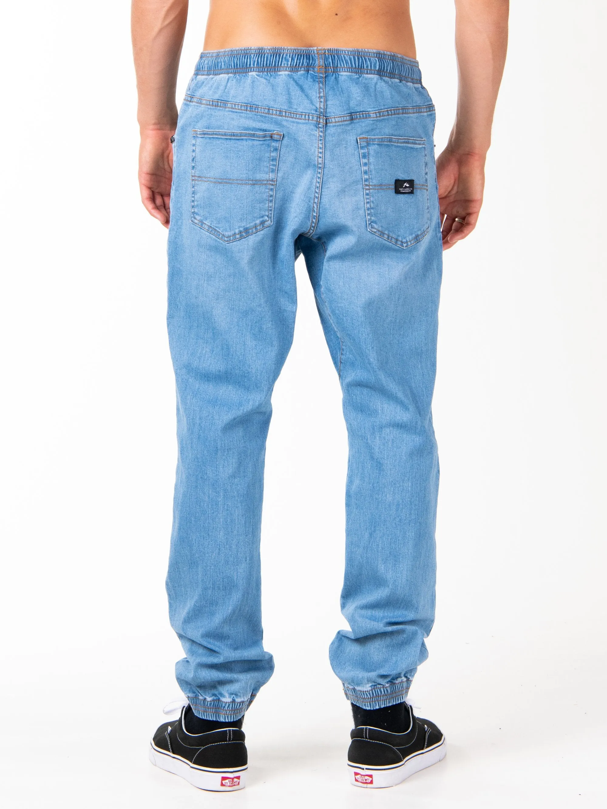 Baller Elastic Pant - Blue Wash