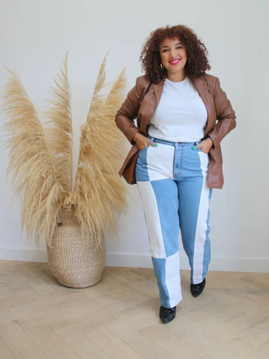 Bianca High Waisted Upcycled Jeans by Fanfare