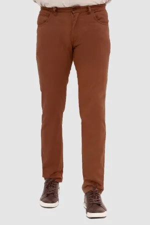 Brown Stretchy Cotton Chinos - S22 - MC0018R