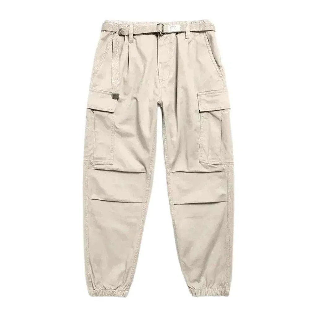 Cargo high-waist men's jeans pants