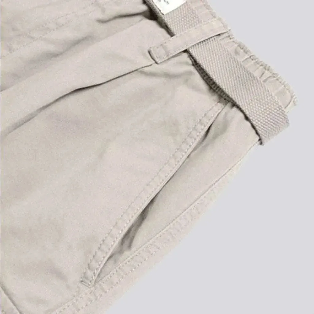 Cargo high-waist men's jeans pants