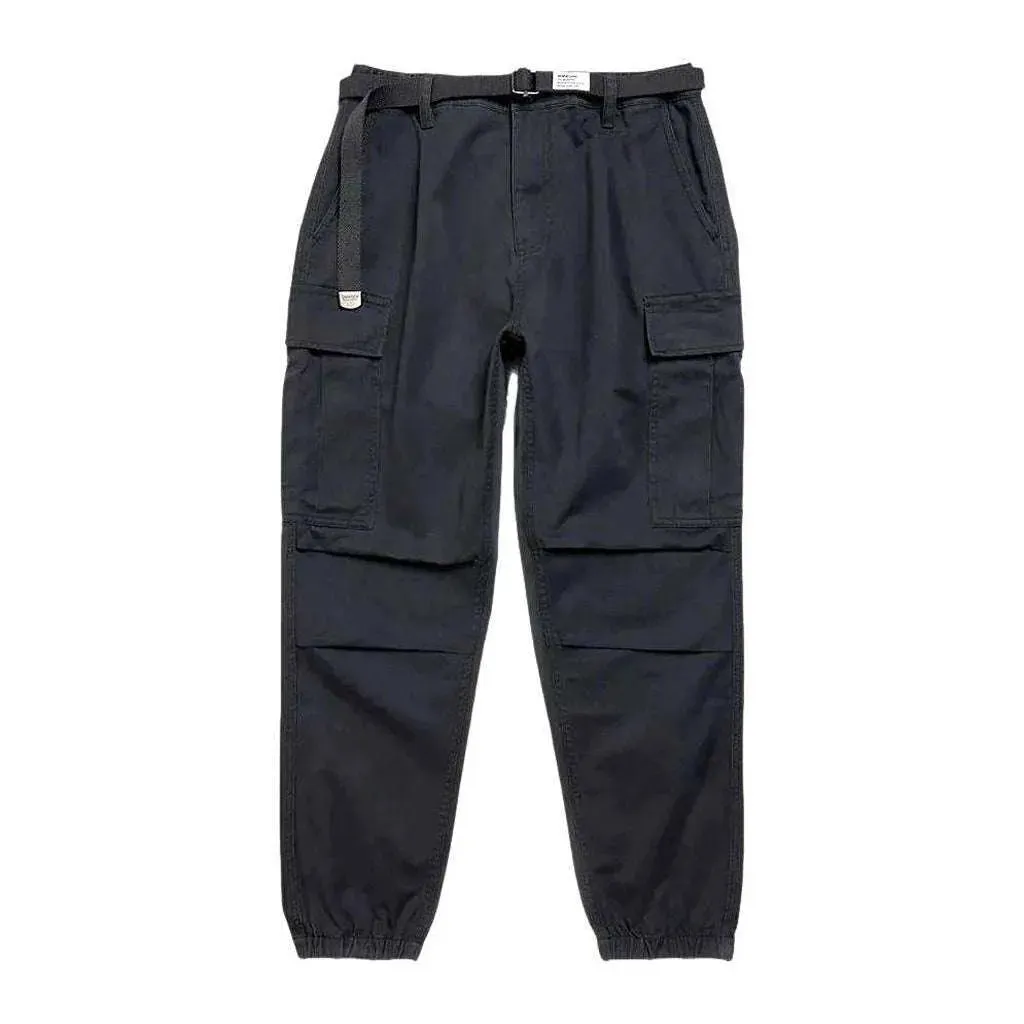 Cargo high-waist men's jeans pants