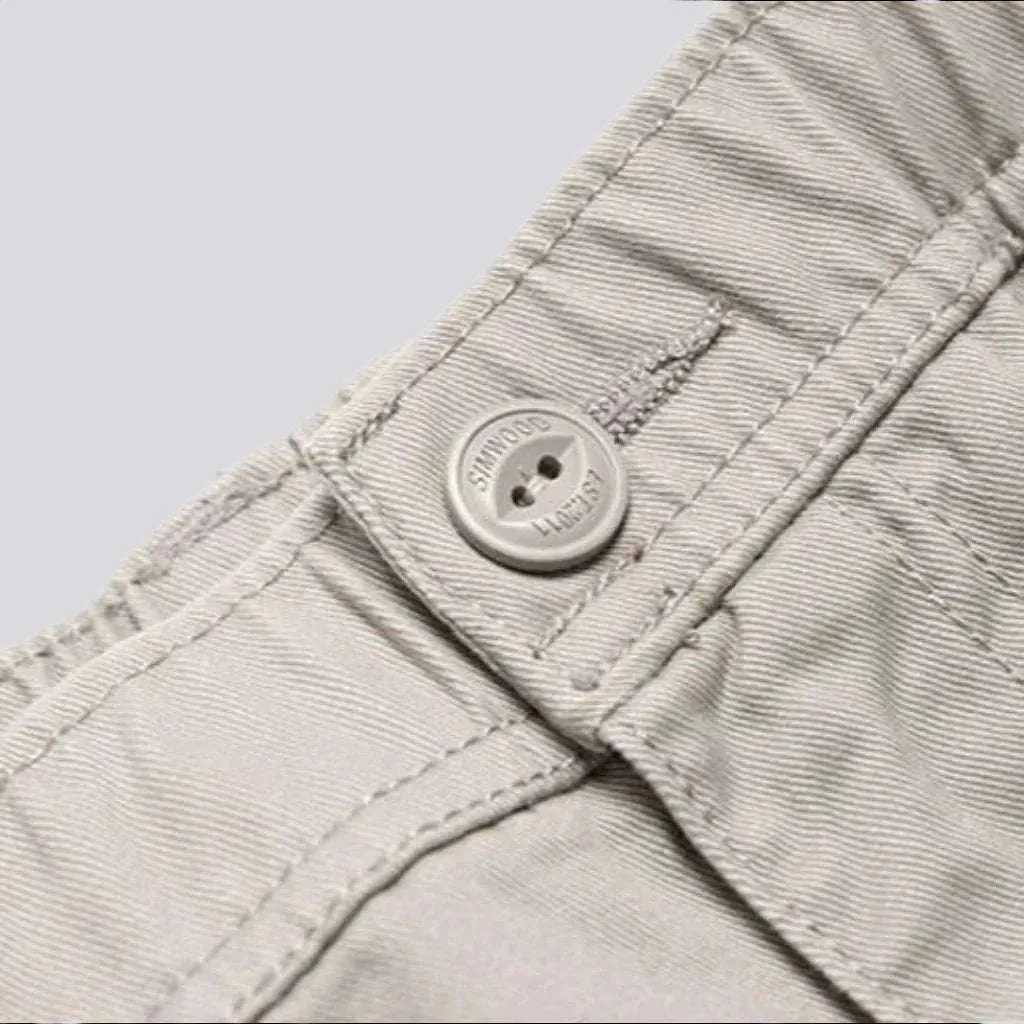 Cargo high-waist men's jeans pants