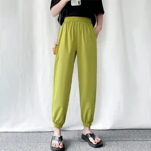 Casual Everyday Highwaist Jogger Style Pants with Elastic Waist