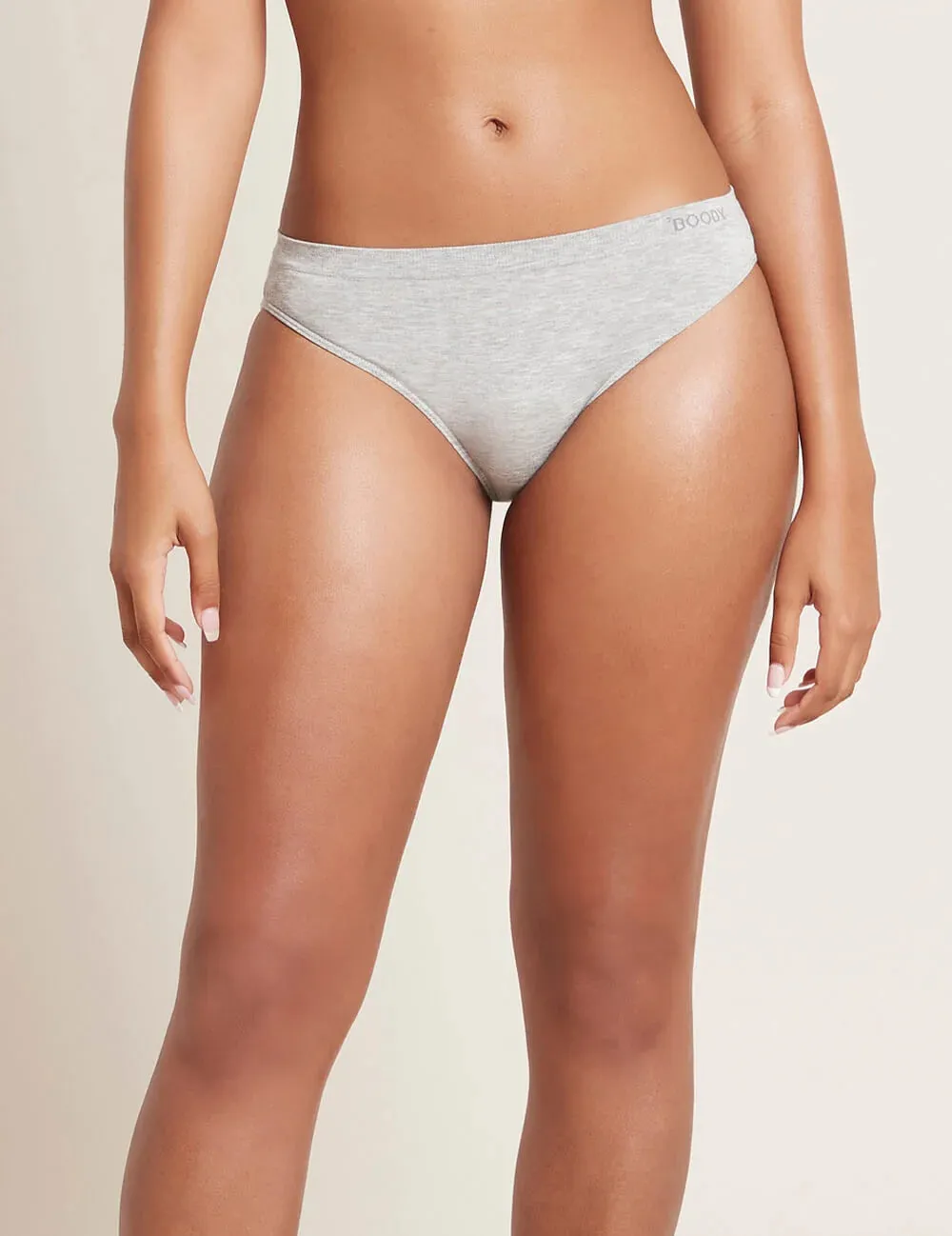 Classic Bikini - Light Grey Marl BY BOODY