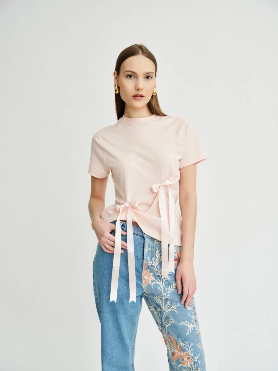 Delia Floral Embroidered Jeans by Fanfare