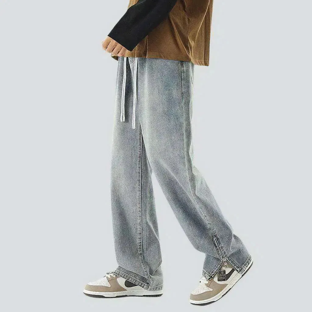 Fashion sanded men's jean pants