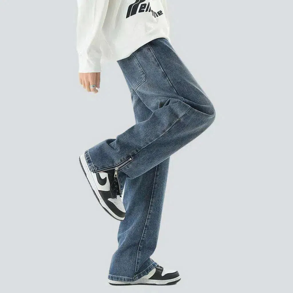 Fashion sanded men's jean pants