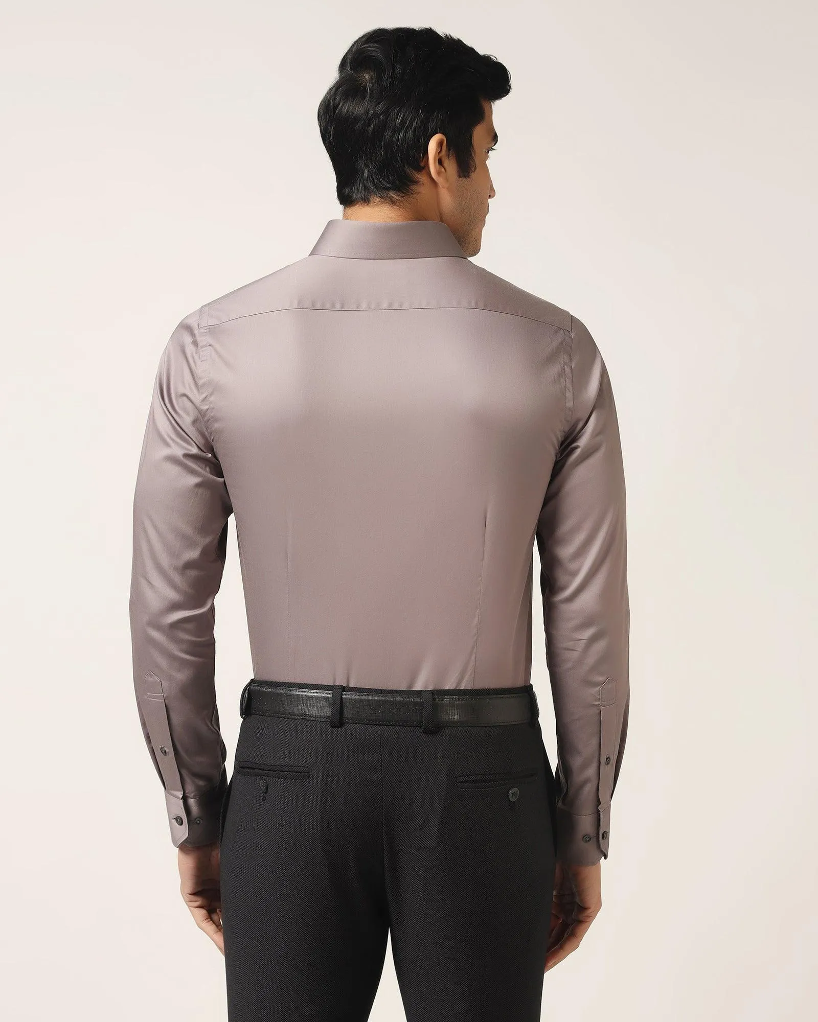 Formal Grey Solid Shirt - Simble