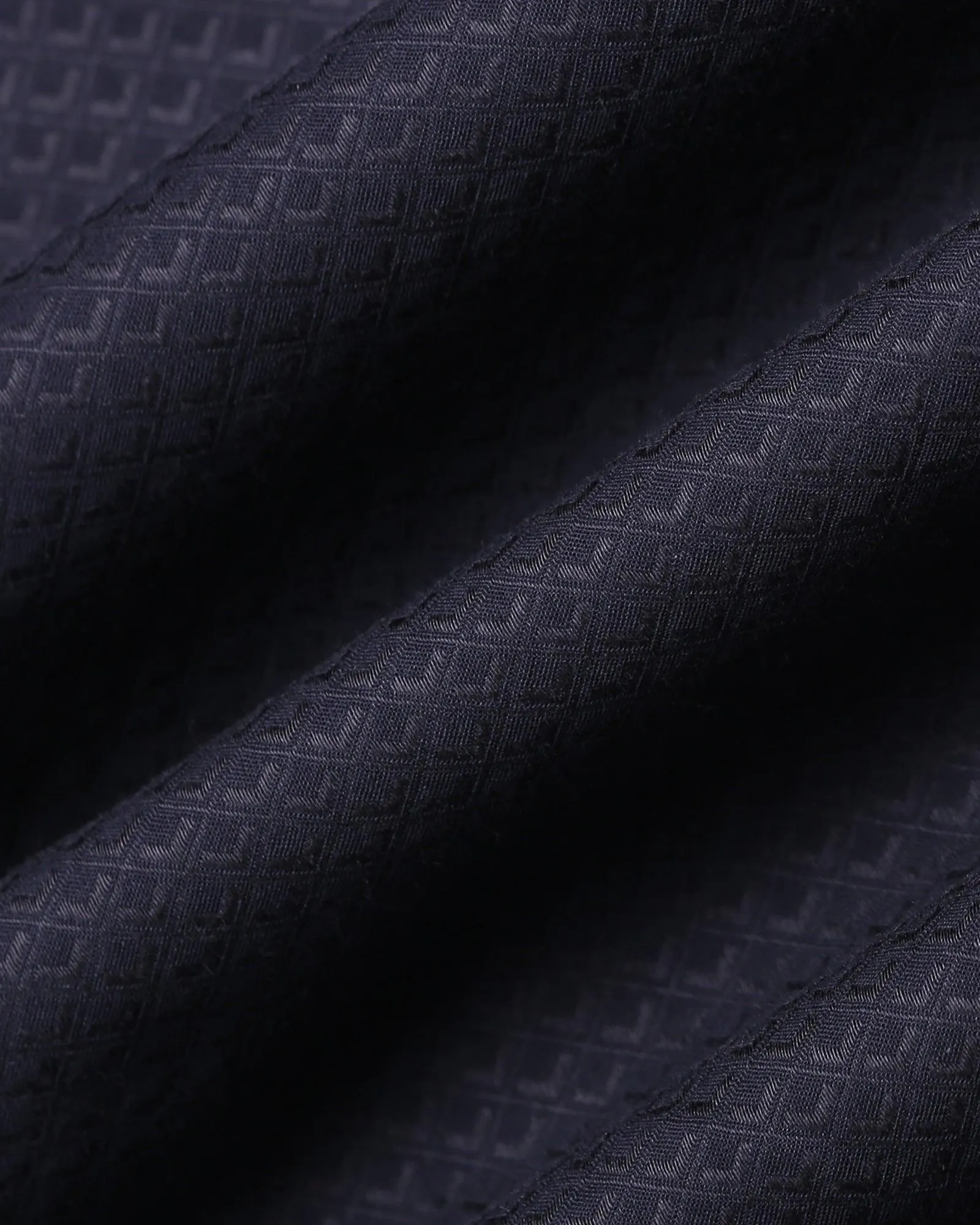 Formal Navy Textured Shirt - Lucas