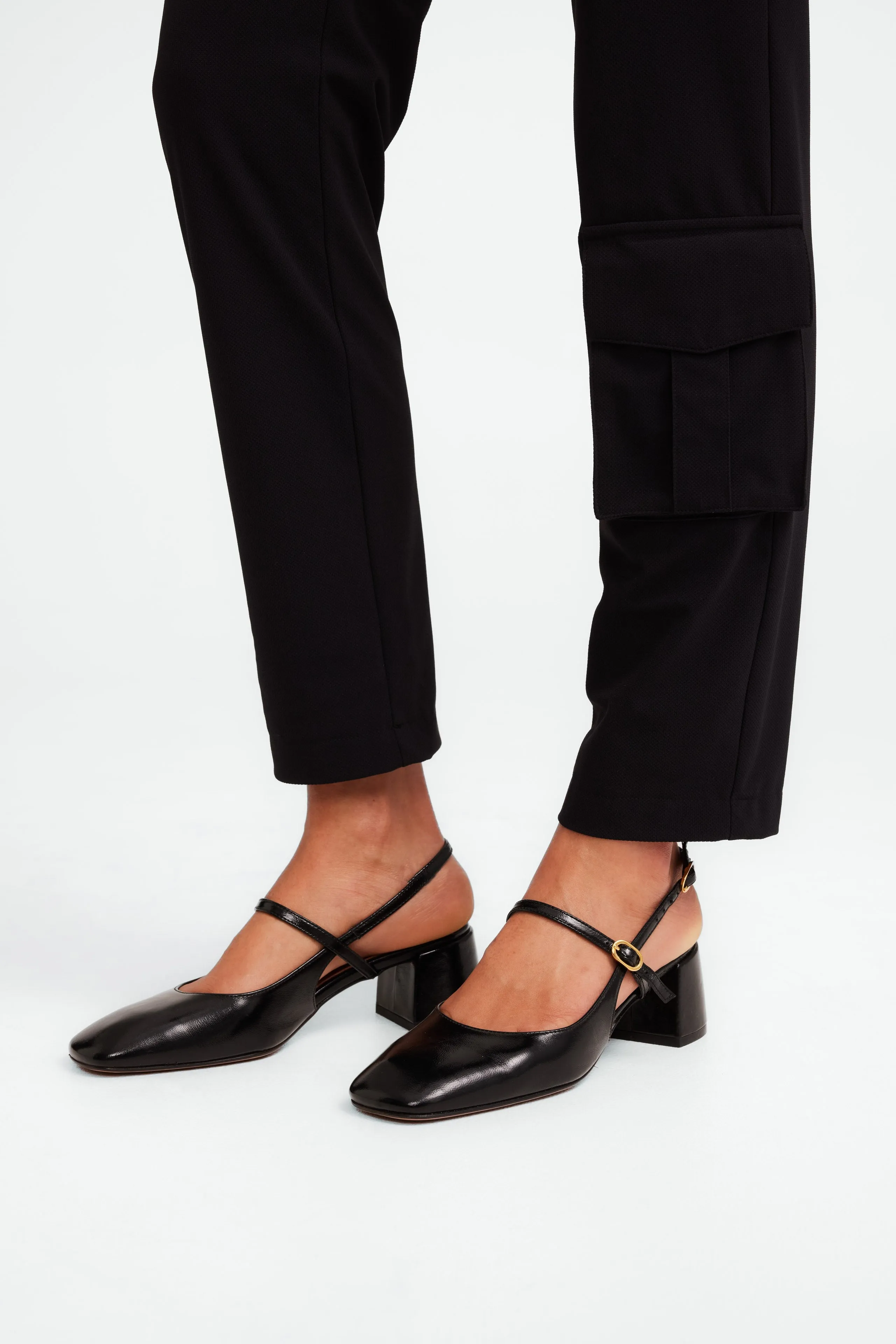 FreyN  structure technical jersey pants | Black