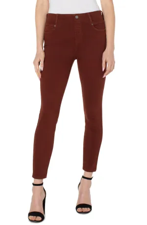 Gia Glider Ankle Skinny, Raisin