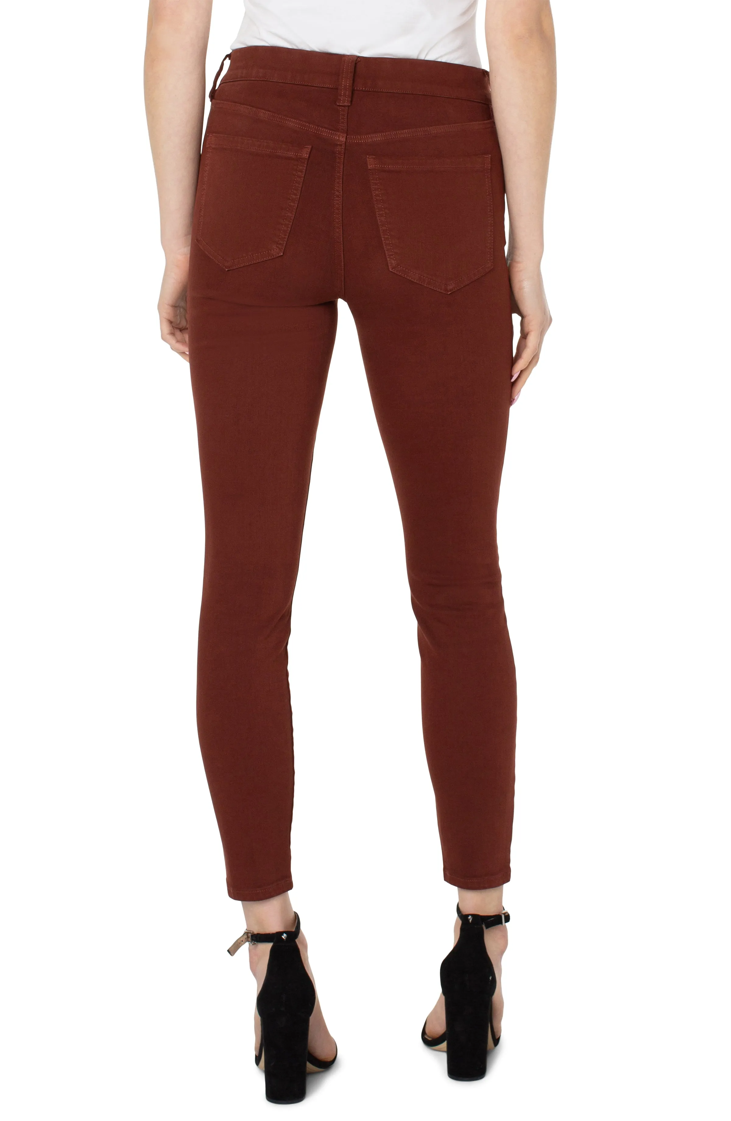 Gia Glider Ankle Skinny, Raisin