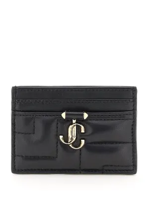 Jimmy choo quilted nappa leather card holder