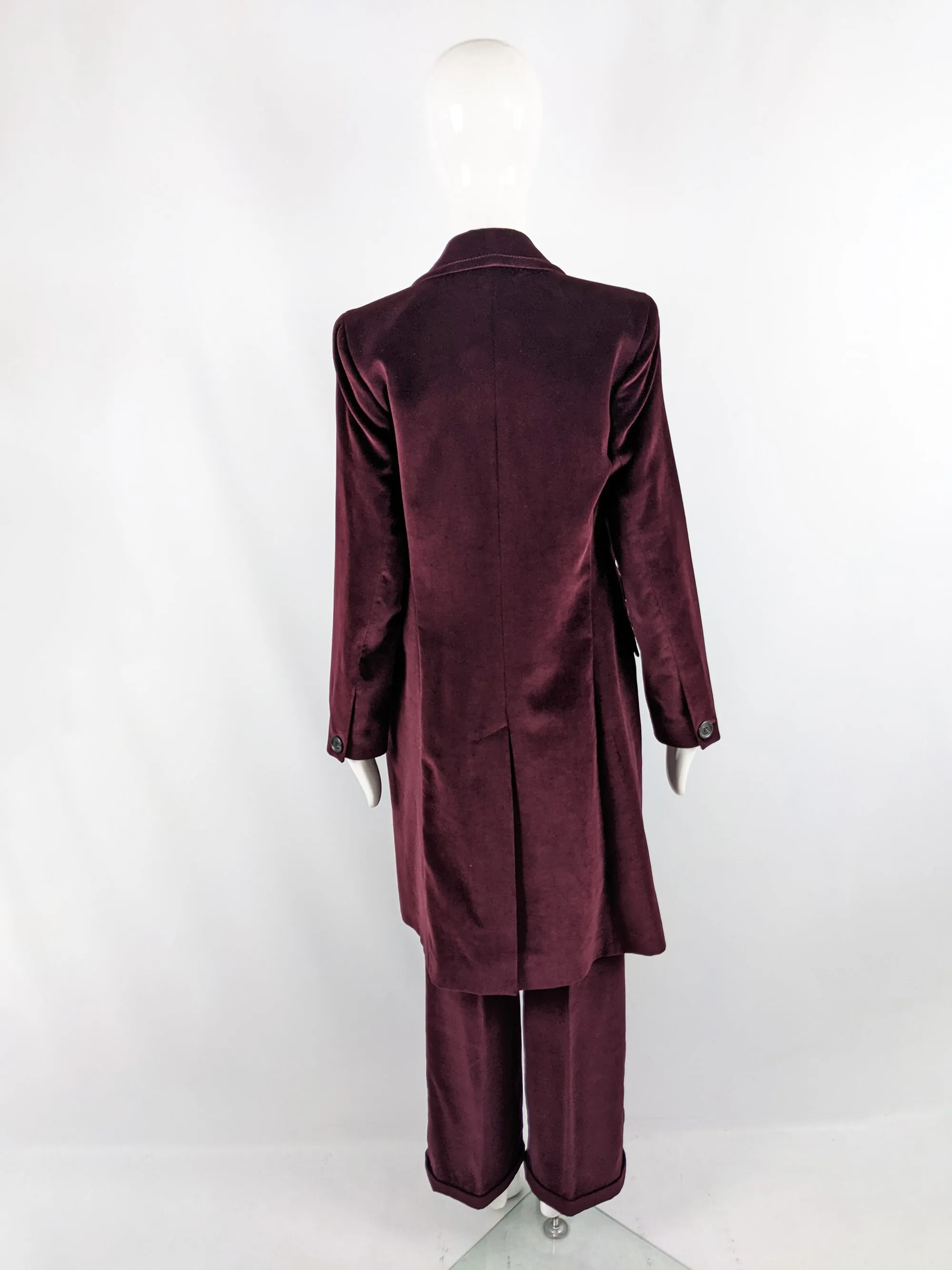 Joseph Vintage Womens Velvet Trouser Suit, 1990s