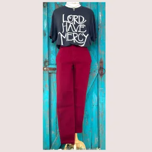 Judy Blue Tummy Control Skinny Jeans - Garnet