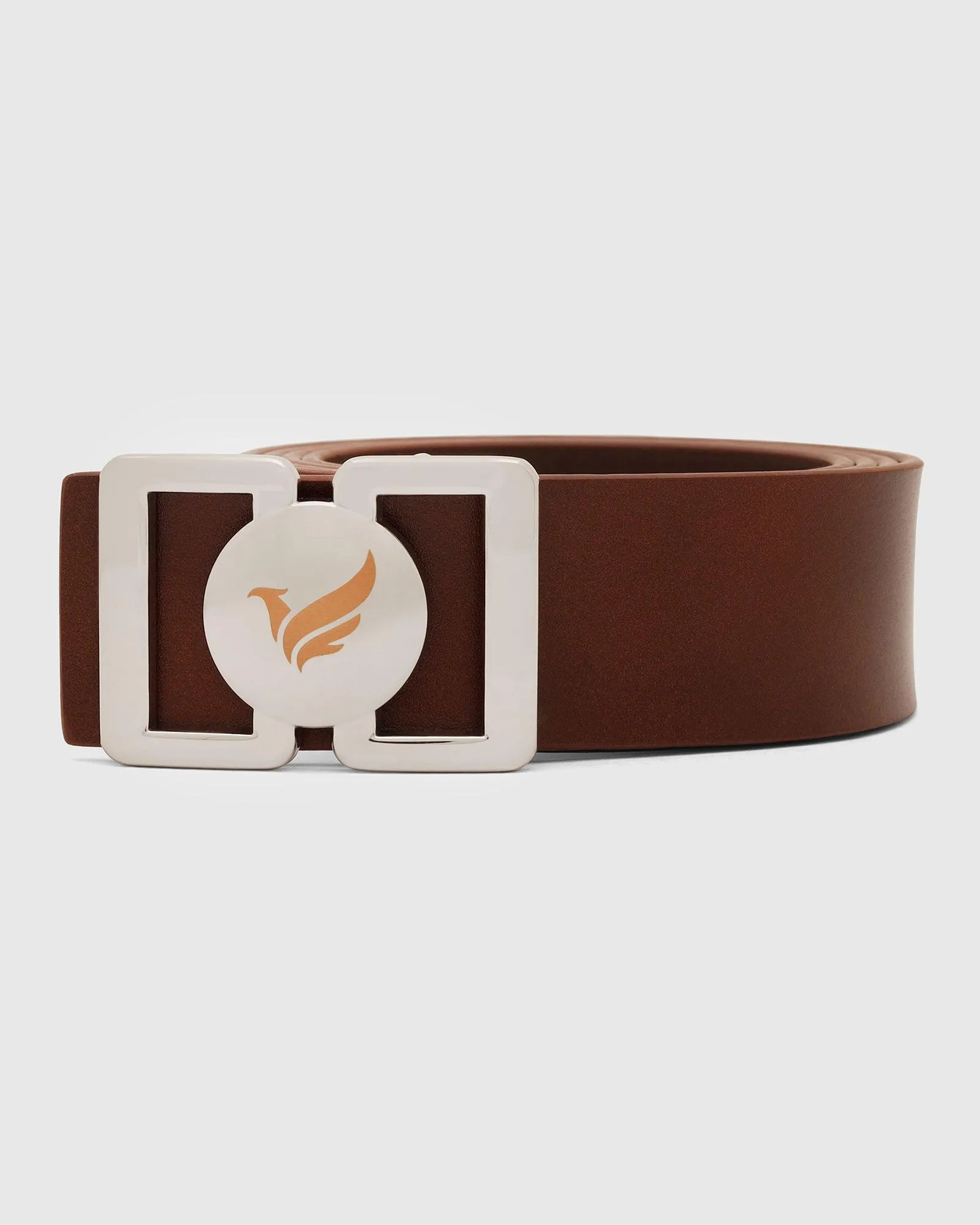 Leather Brown Solid Belt - Umiro