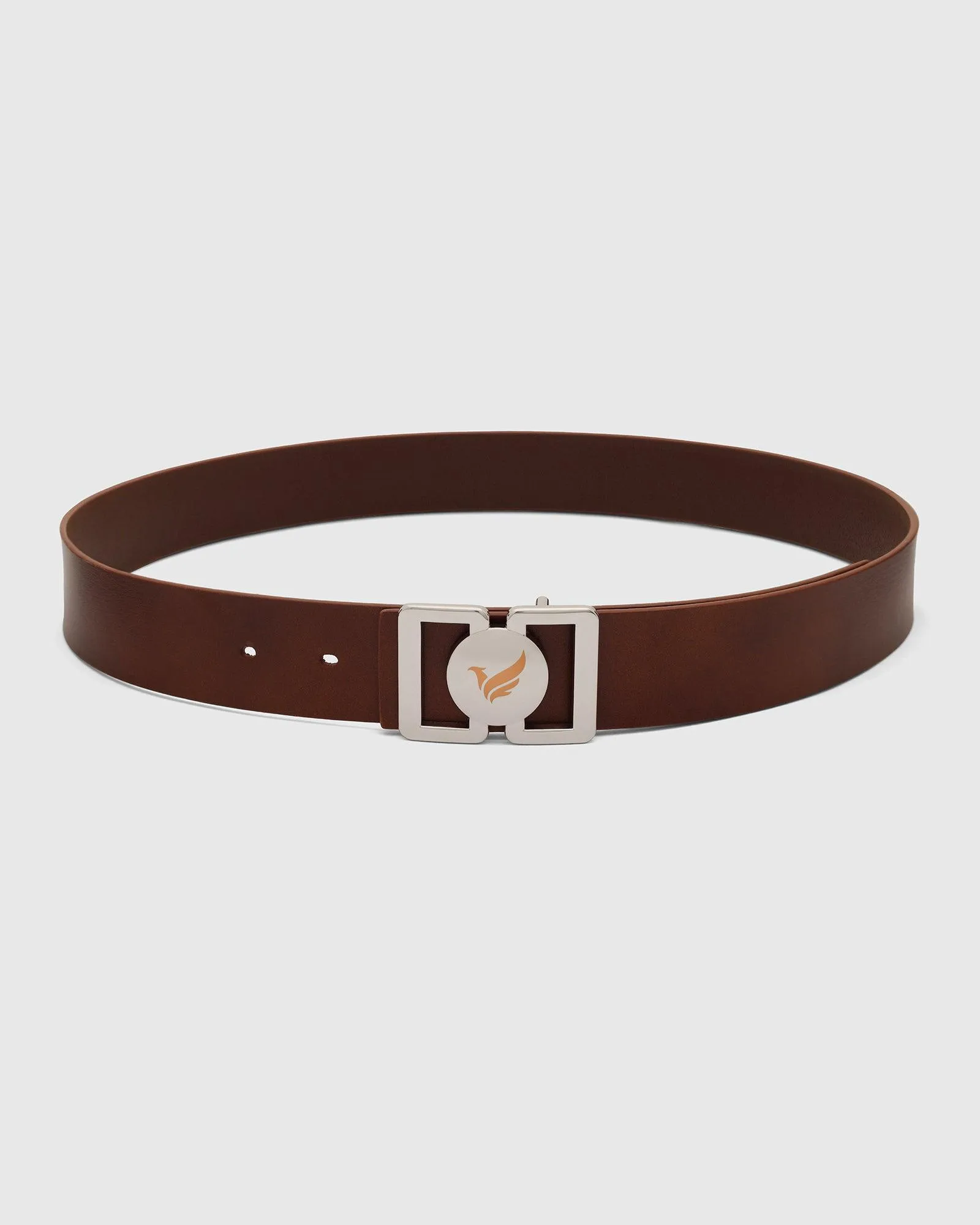 Leather Brown Solid Belt - Umiro