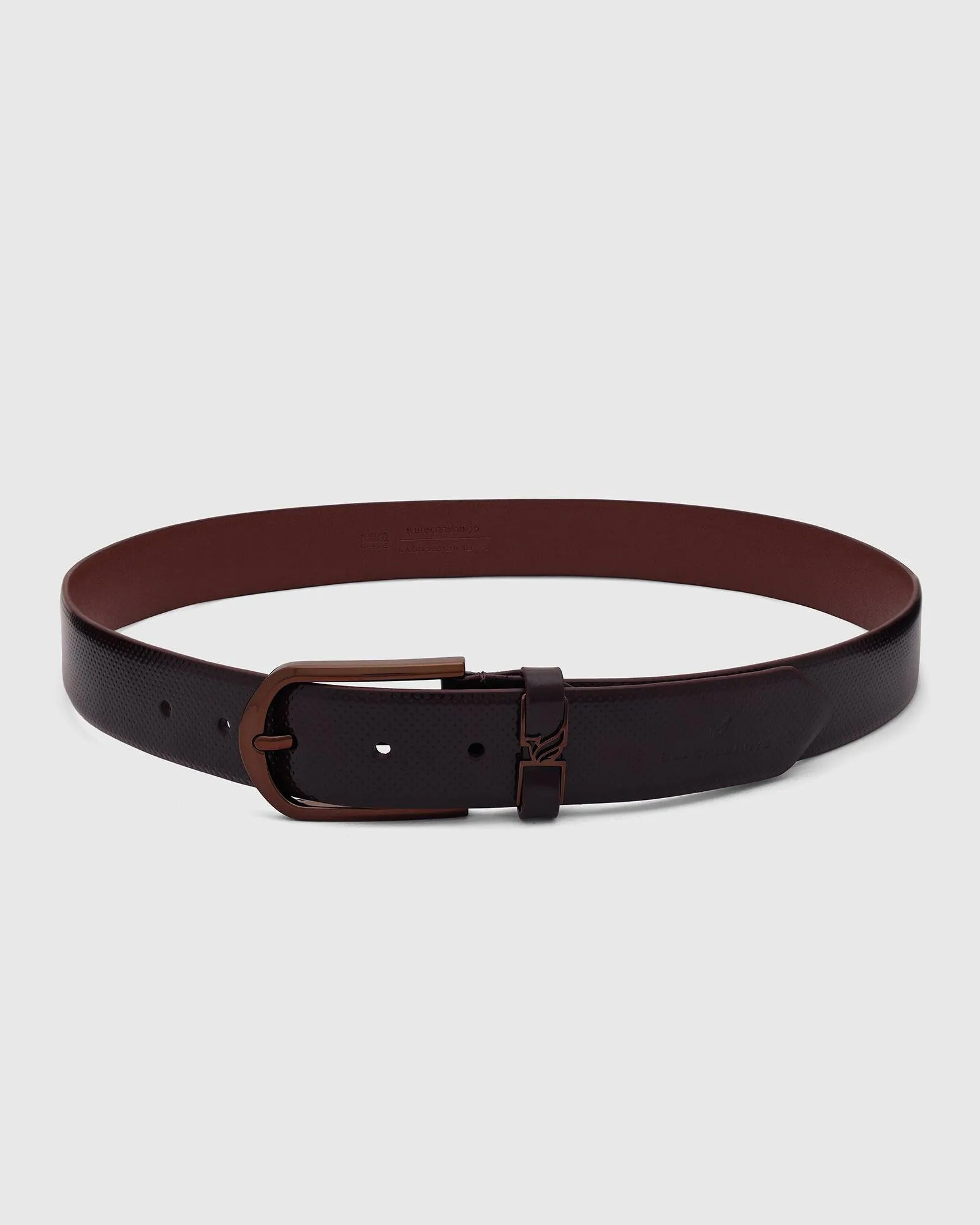 Leather Wine Textured Belt - Uratak