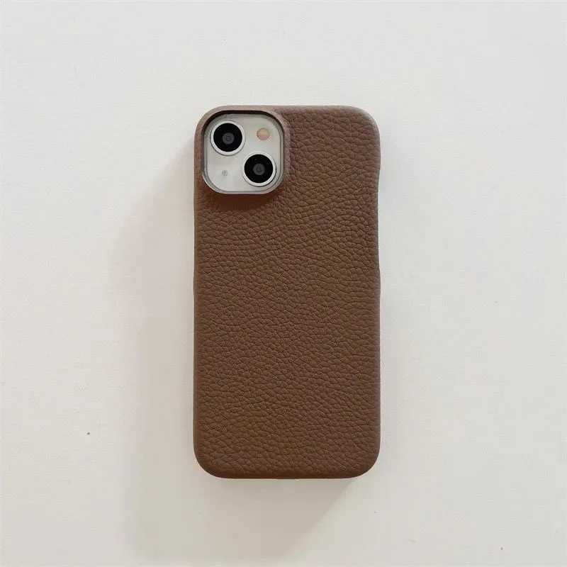 Luxury Leather Matte iPhone Protective Case