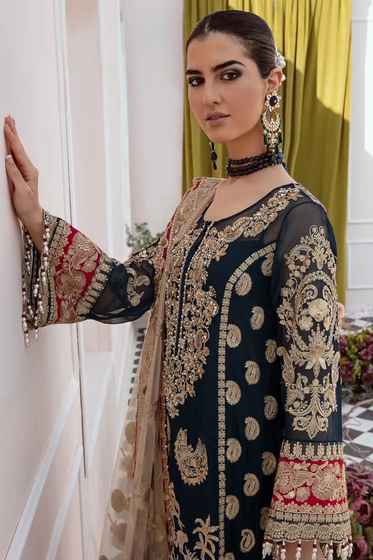 Maia by Serene Premium Unstitched 3 Piece Luxury Formals Collection'2023-S-1075-Onrique