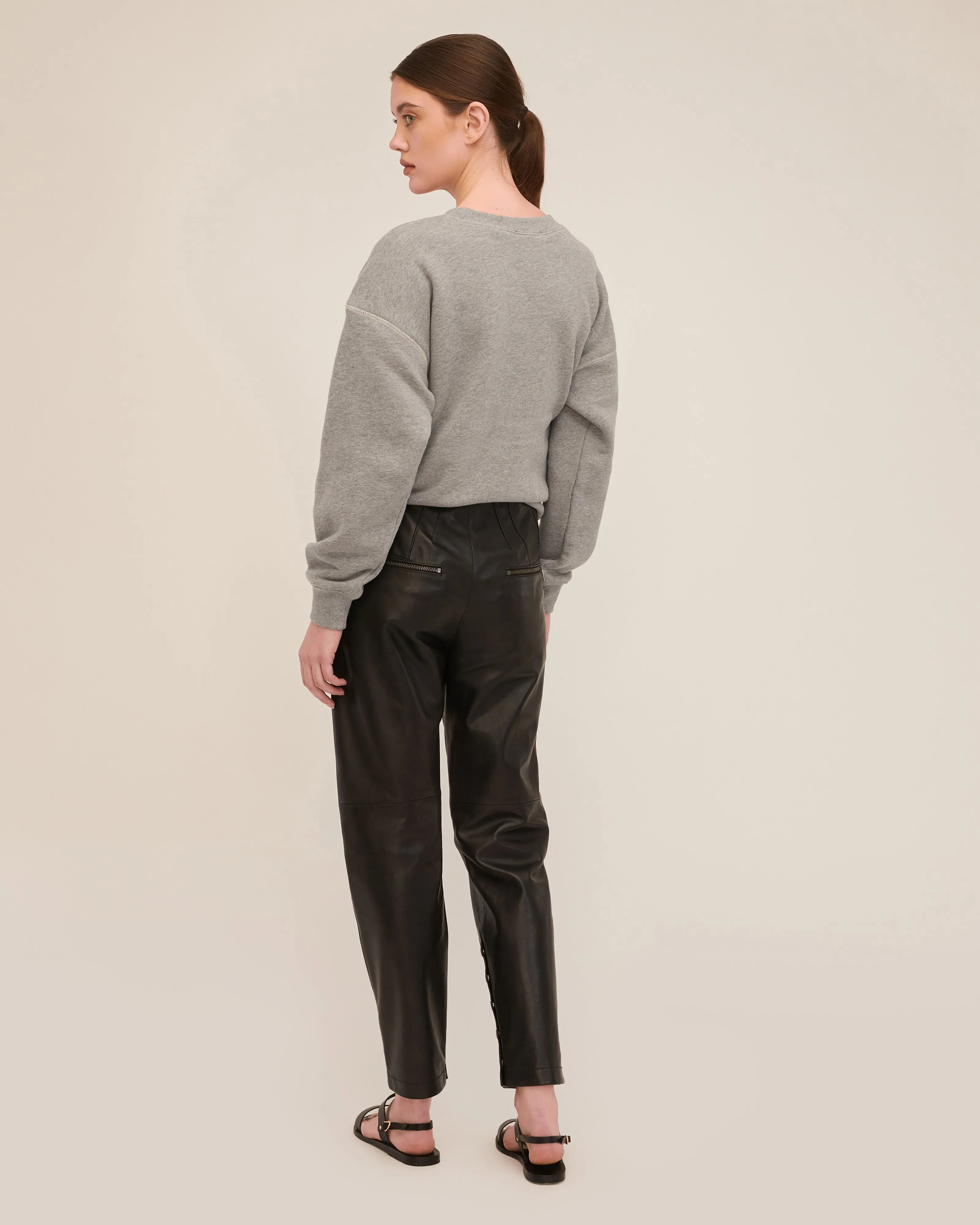 Makayla Full Length Leather Pant