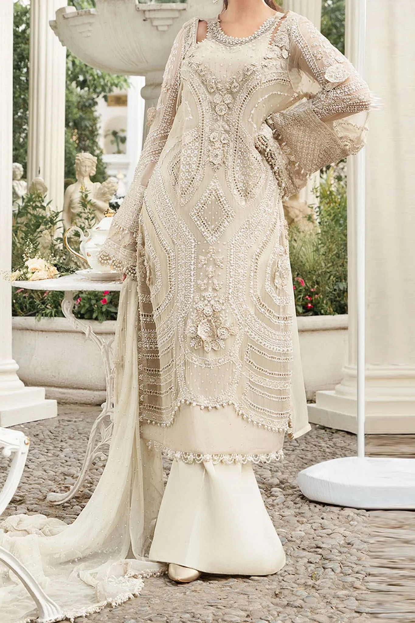 Maria B Unstitched 3 Piece Luxury Chiffon Collection'2024-MPC-04