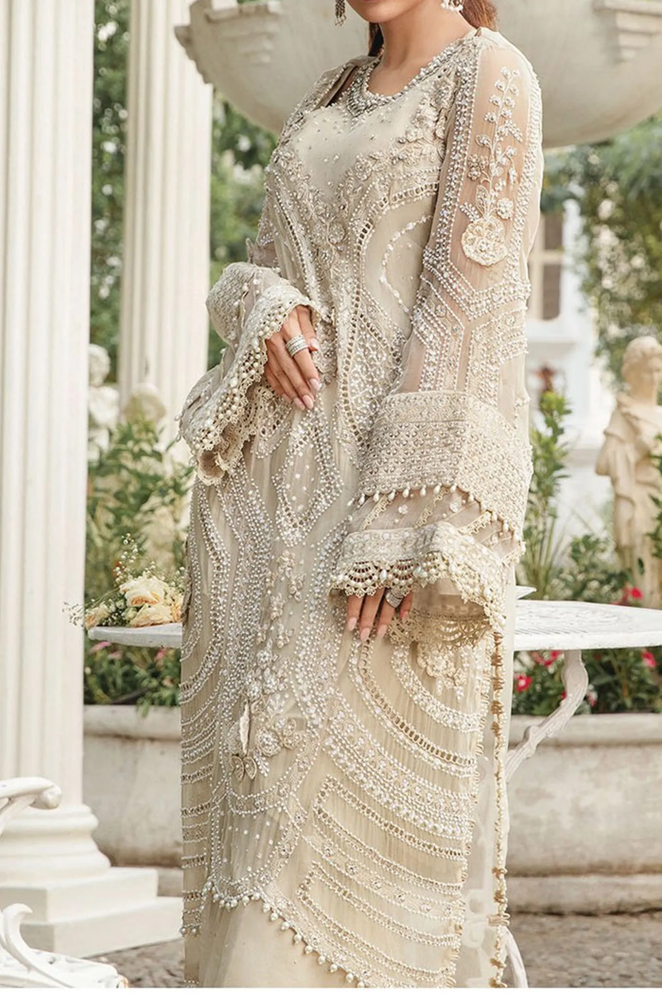 Maria B Unstitched 3 Piece Luxury Chiffon Collection'2024-MPC-04