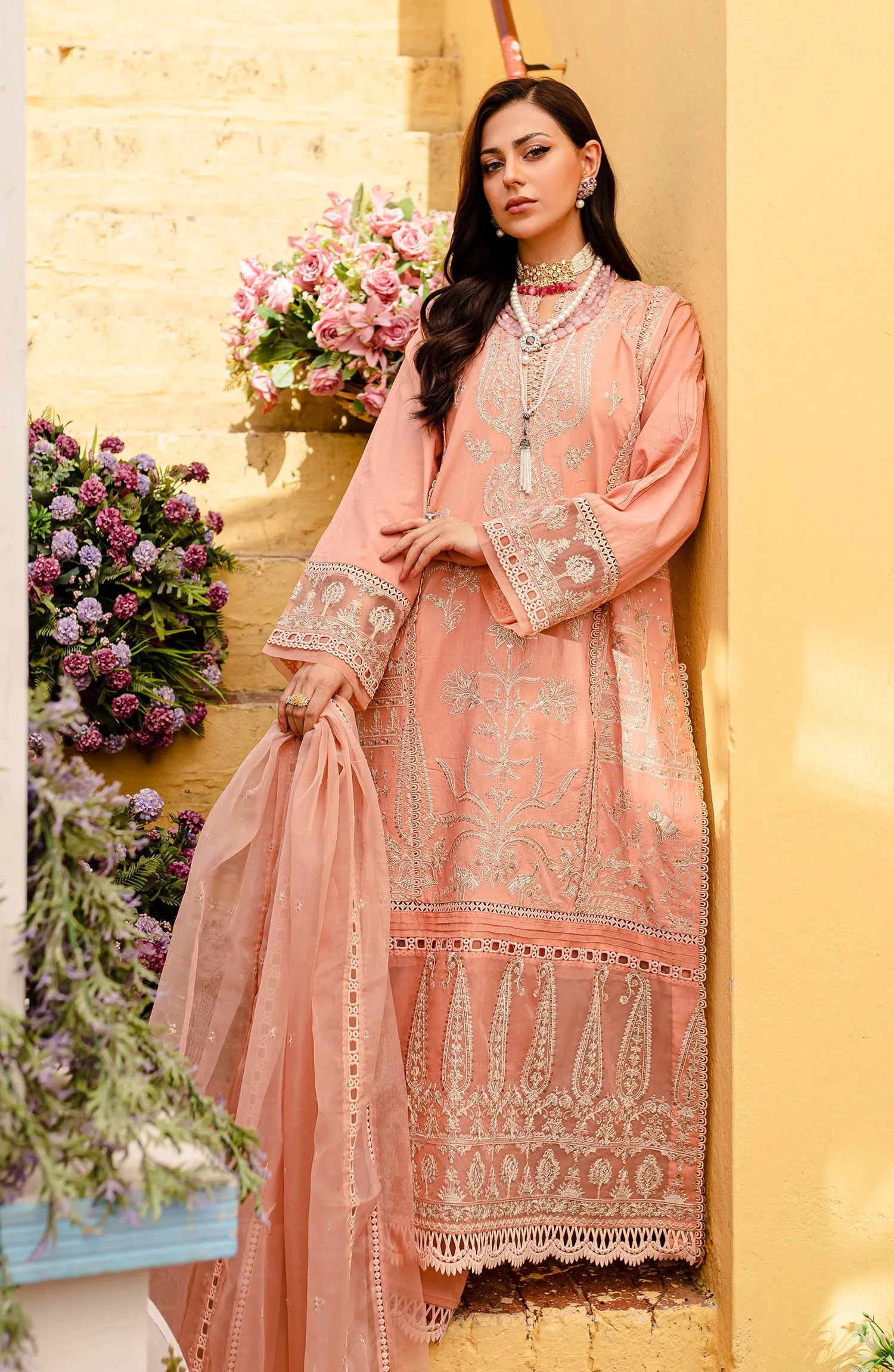 Maryum N Maria Jashan-e-Eid Luxury Lawn Formal Collection – Bare Again (MLFD-137)