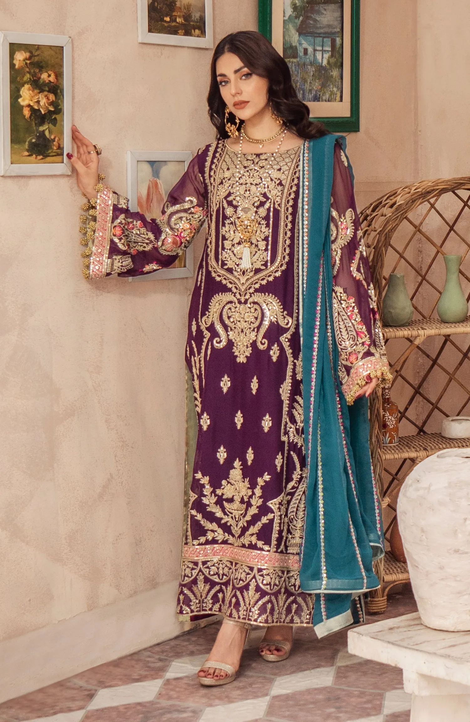 Mashq Zainab by Maryum N Maria Luxury Formal Collection – Formal Dress - Beauty Marked (QFD-0065)