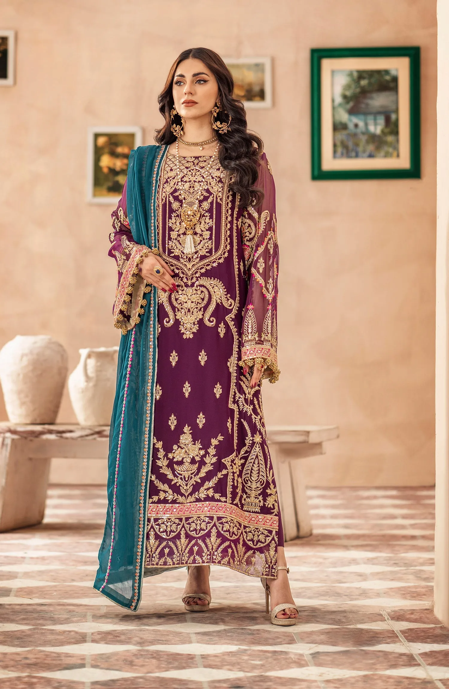 Mashq Zainab by Maryum N Maria Luxury Formal Collection – Formal Dress - Beauty Marked (QFD-0065)