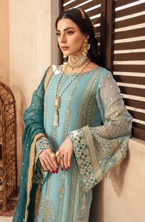 Mashq Zainab by Maryum N Maria Luxury Formal Collection – Formal Dress - Shimmer Moss (QFD-0068)