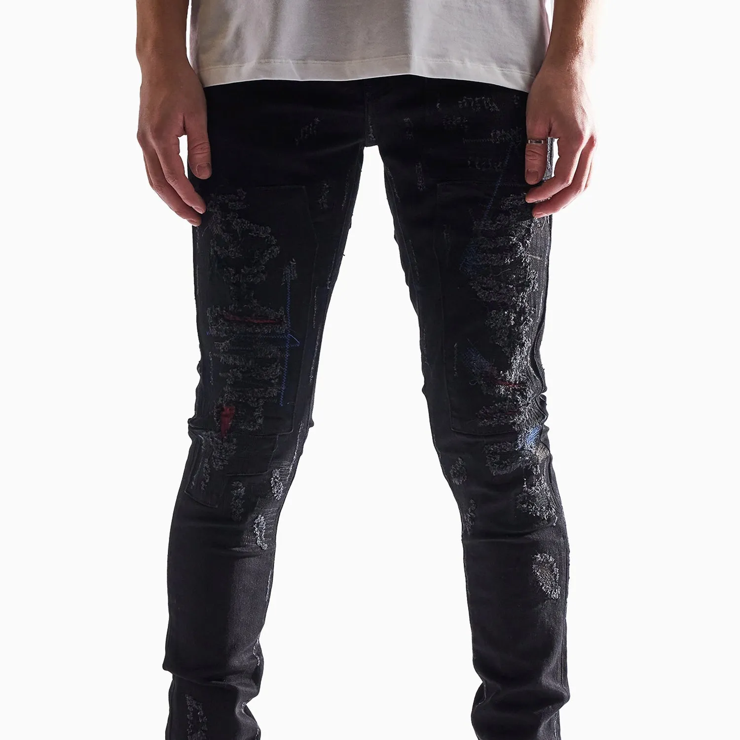 Men's Barker Ripped Skinny Denim Pant