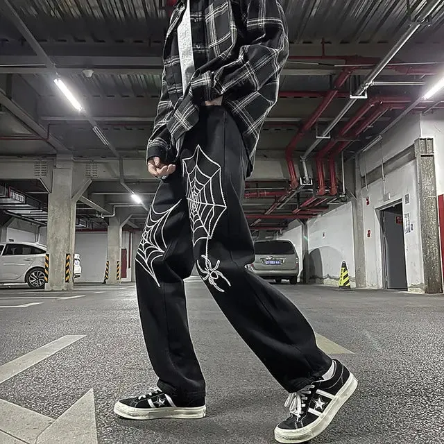 Men's High Street Jeans Long Pants Hip Hop Hong Kong Style