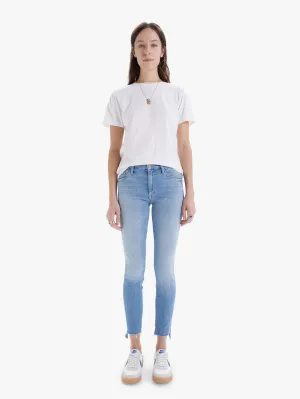 Mother Denim - The Looker Two Step Ankle Fray Skinny Jeans in Kiss and Make Up