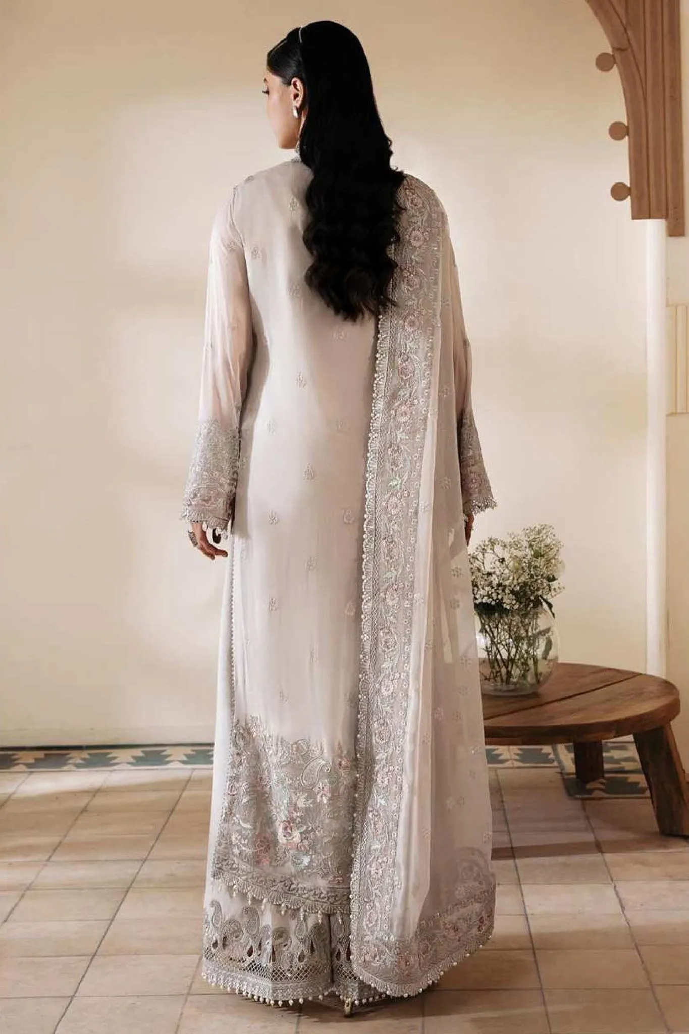 Muse By Serene Unstitched 3 Piece Luxury Festive Chiffon Collection'2024-S-1079-Lumeire