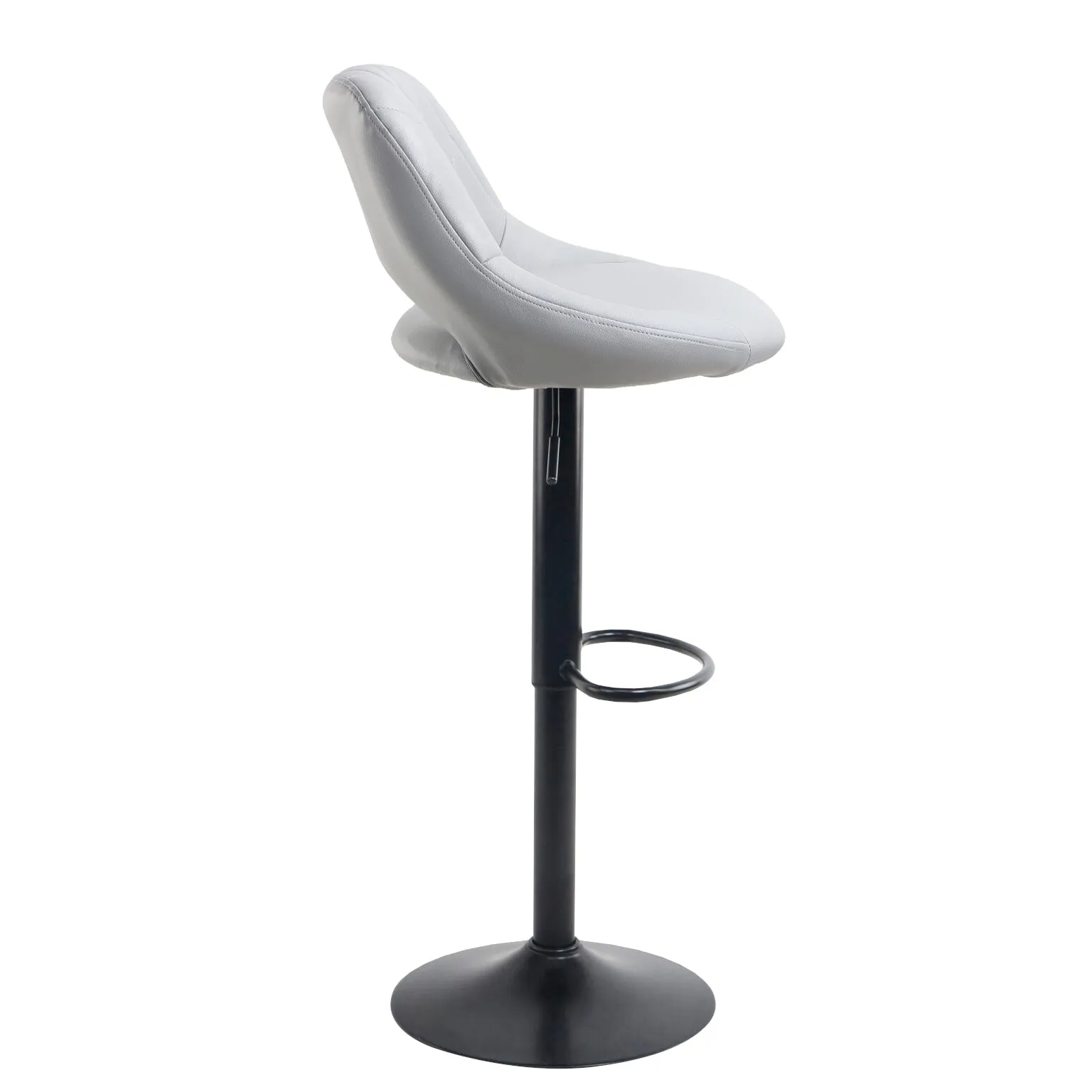 Neo Grey Faux Leather Bar Stools