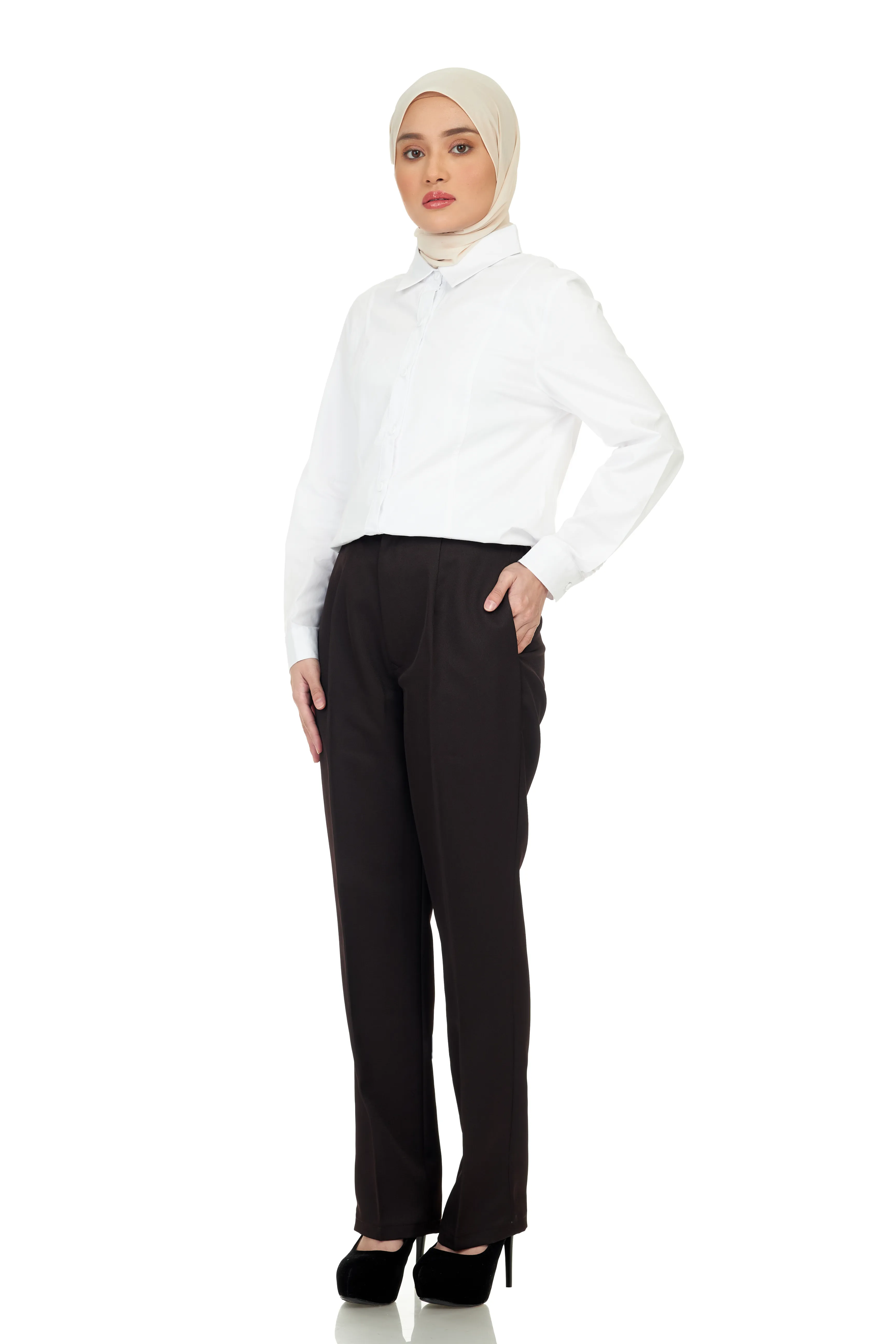 Office Pant - Brown