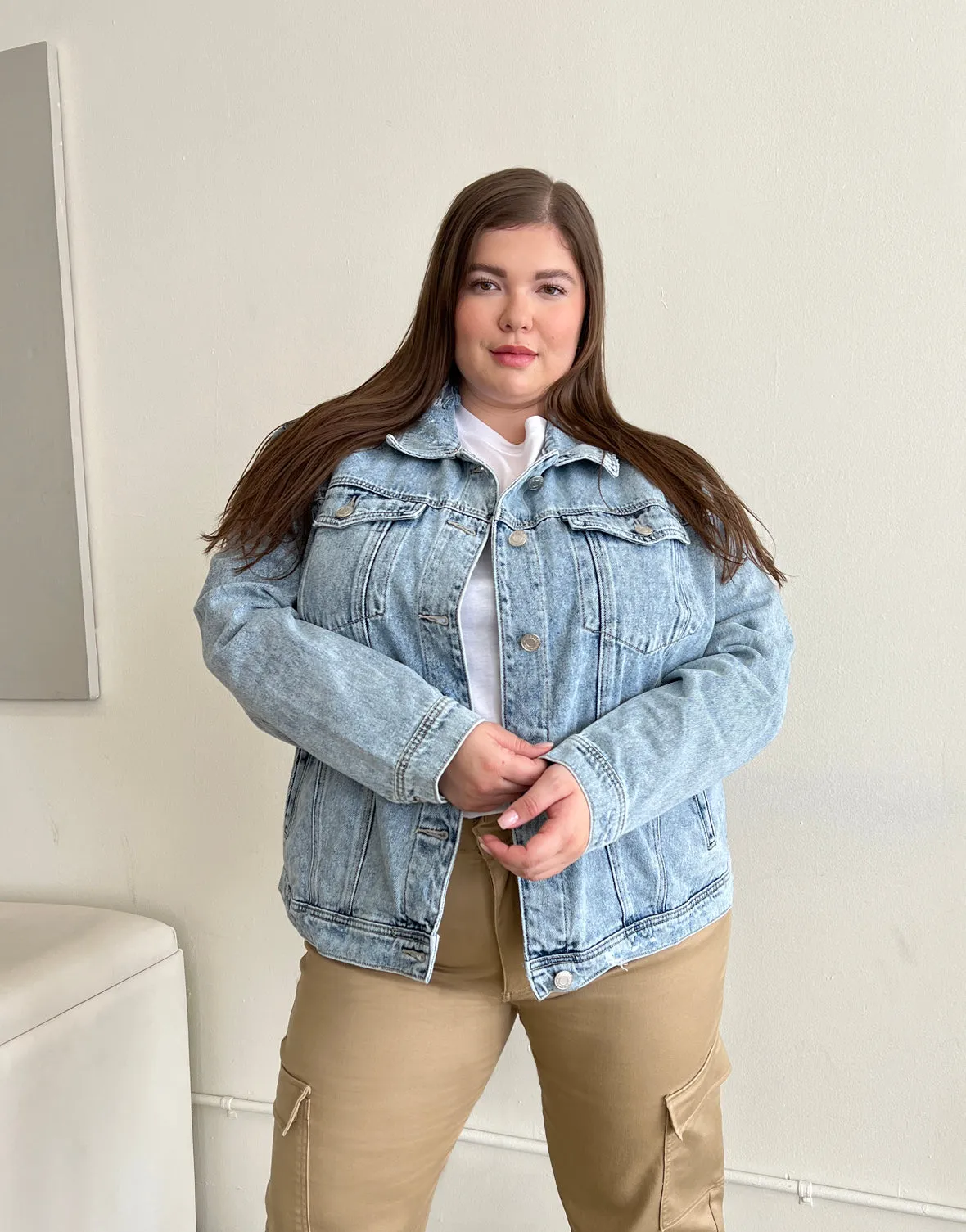 Plus Size Essential Denim Jacket