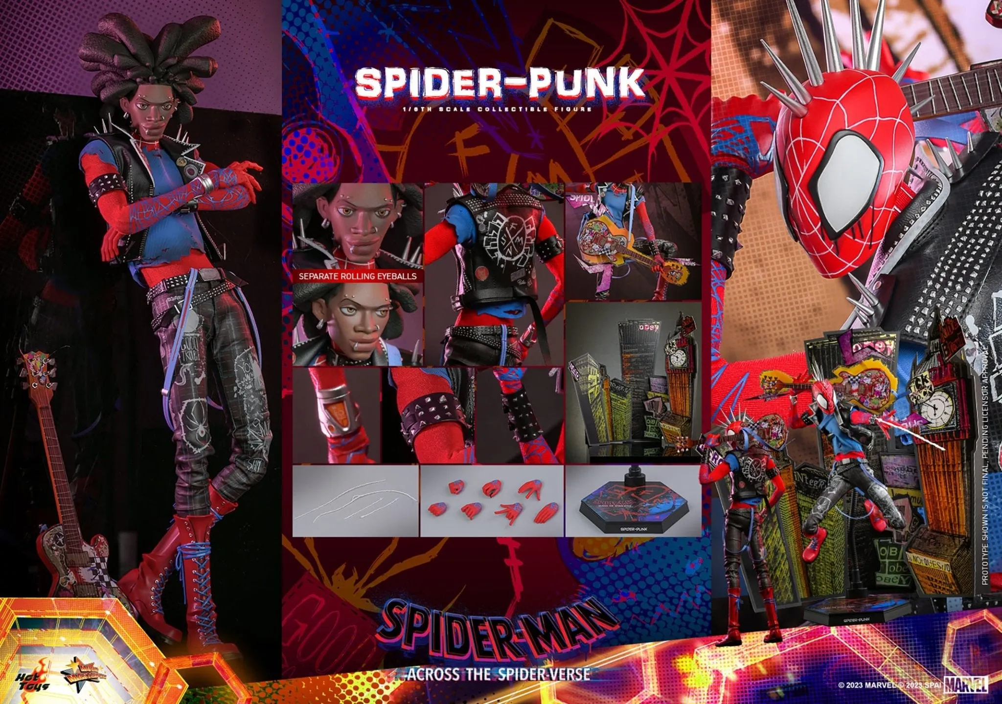 PRE-ORDER: Hot Toys Spider-Man: Across the Spider-Verse Spider-Punk Sixth Scale Figure