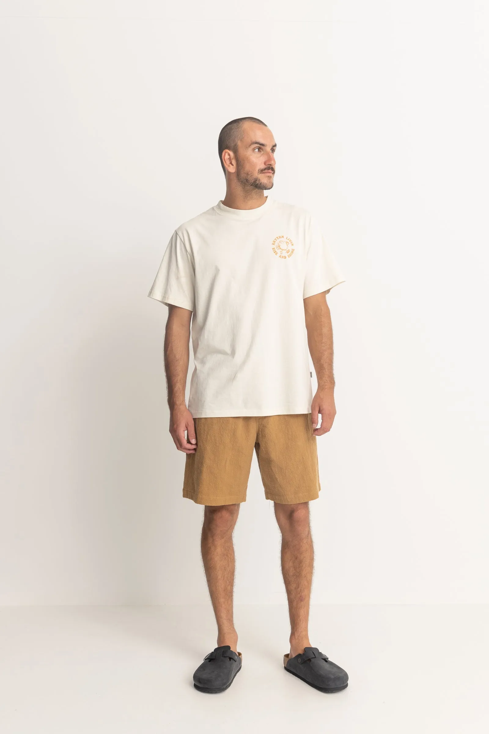 Quatro Elastic Waist Short Tobacco