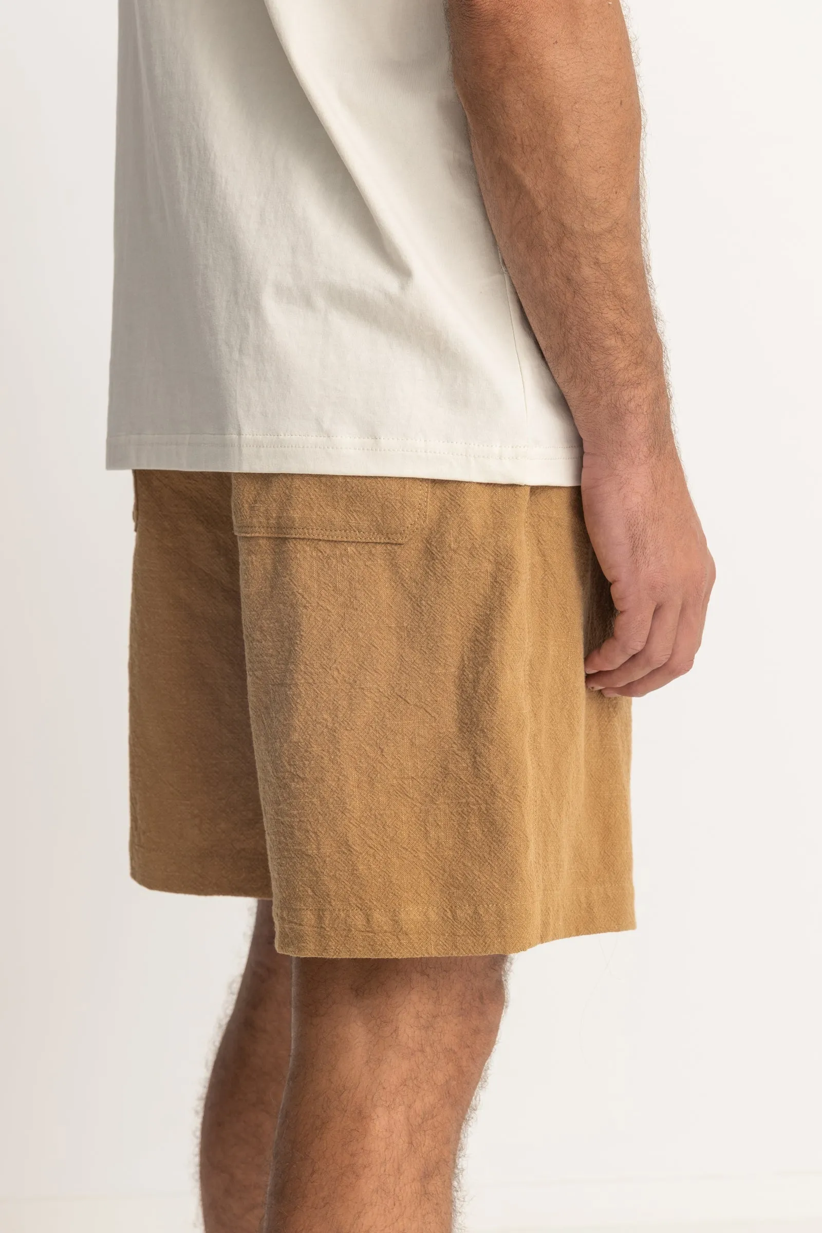 Quatro Elastic Waist Short Tobacco