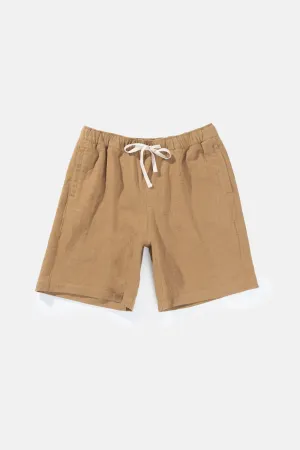 Quatro Elastic Waist Short Tobacco