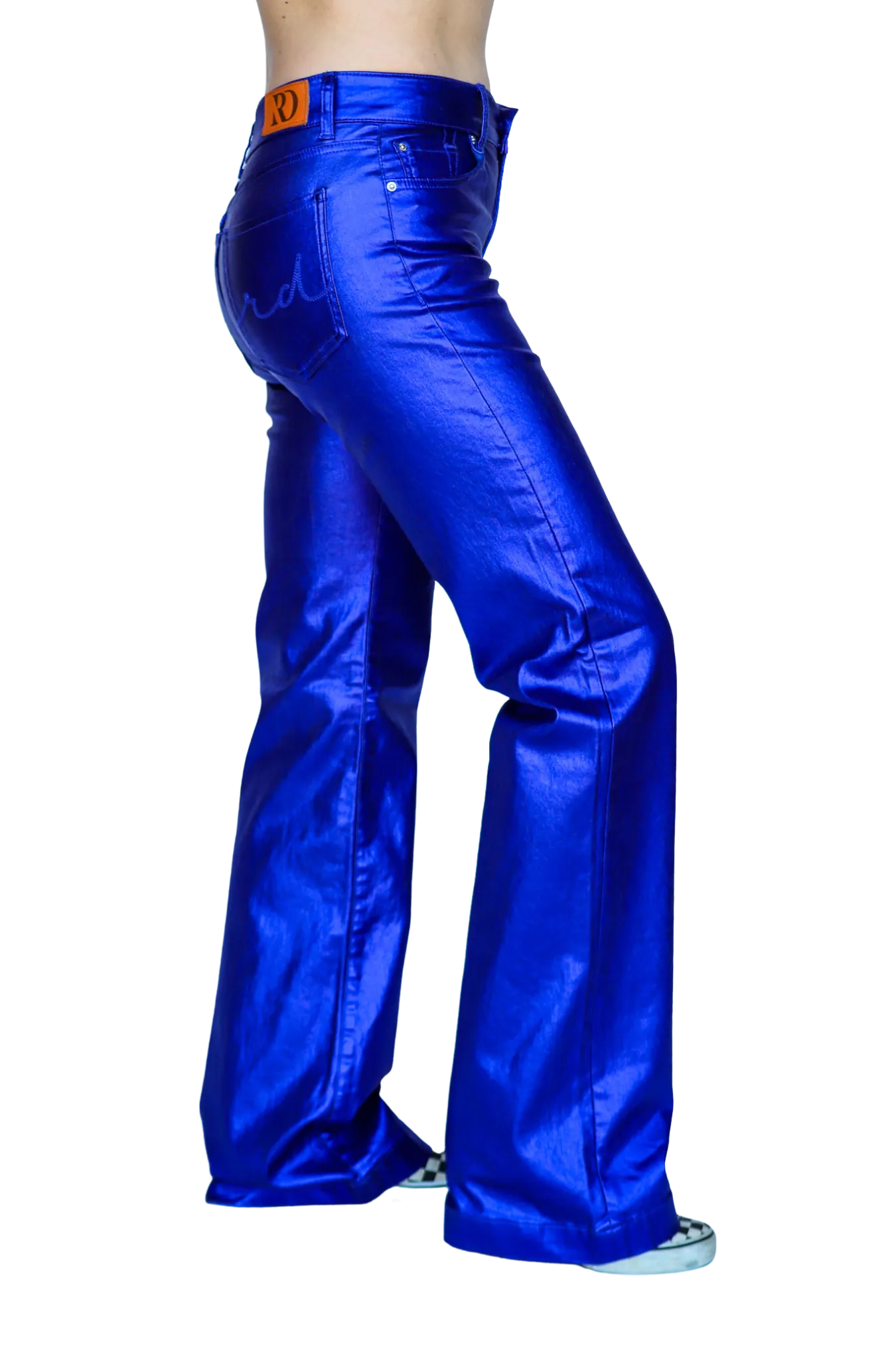 ROYAL BLUE METALLIC SIGNATURE TROUSERS