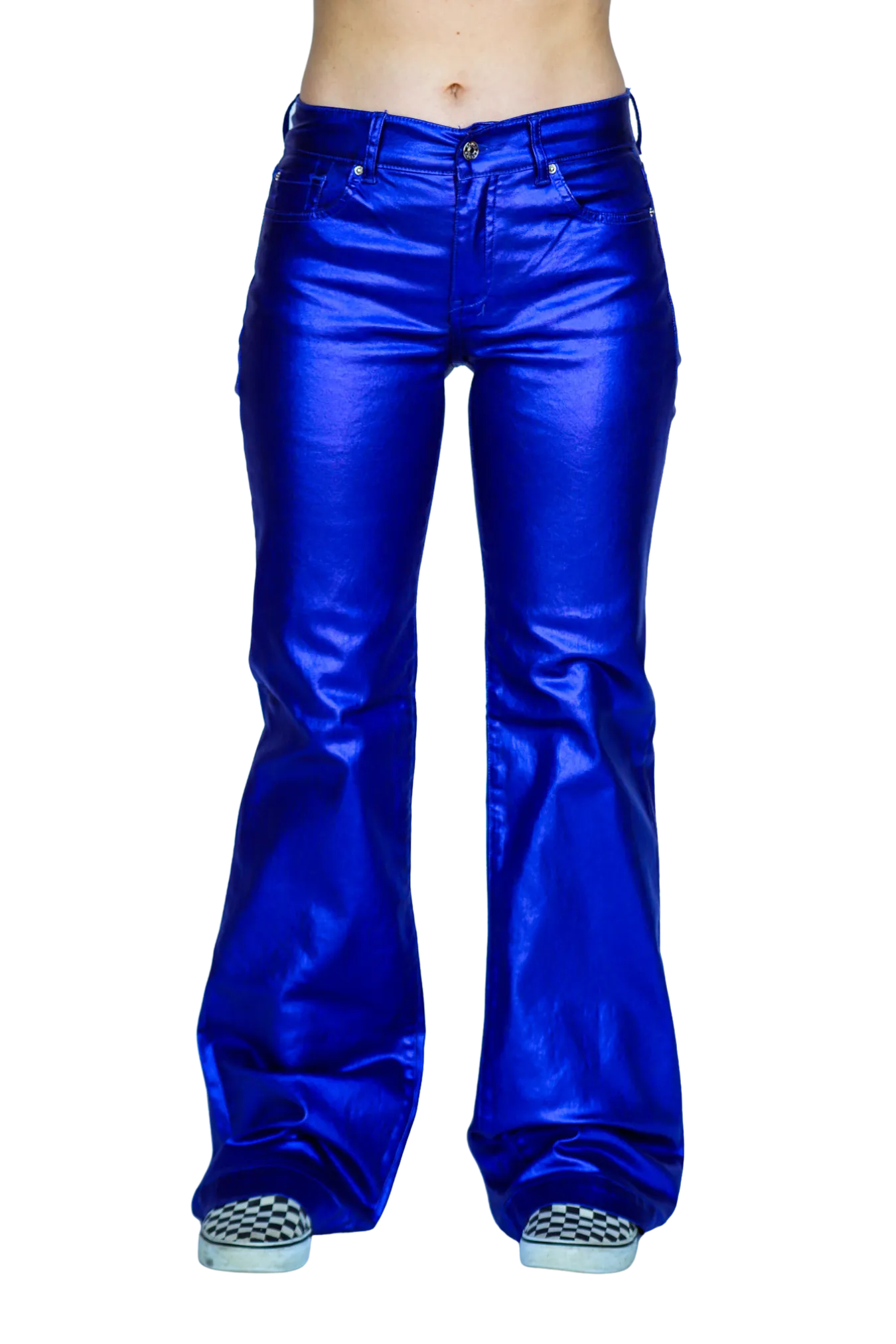 ROYAL BLUE METALLIC SIGNATURE TROUSERS